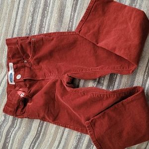 Boys 5T burnt orange slim corduroy pants